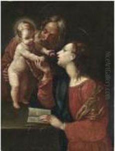 The Holy Family by Simone Cantarini (Pesarese)