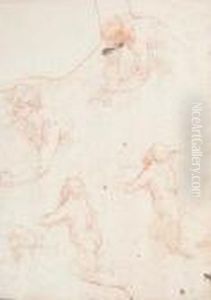 Figure Studies by Simone Cantarini (Pesarese)