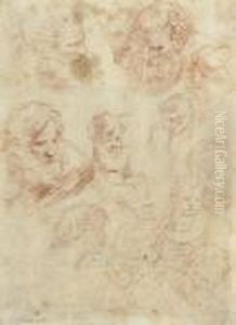 Studienfolge Zum Thema Der Heiligen Familie. by Simone Cantarini (Pesarese)