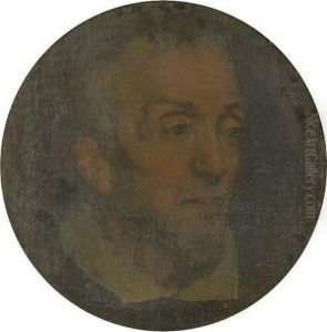 Portrait Of Guido Reni, Bust-length by Simone Cantarini (Pesarese)