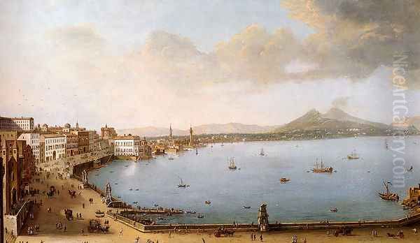 View Of Naples From The Strada Di Santa Lucia - view 1