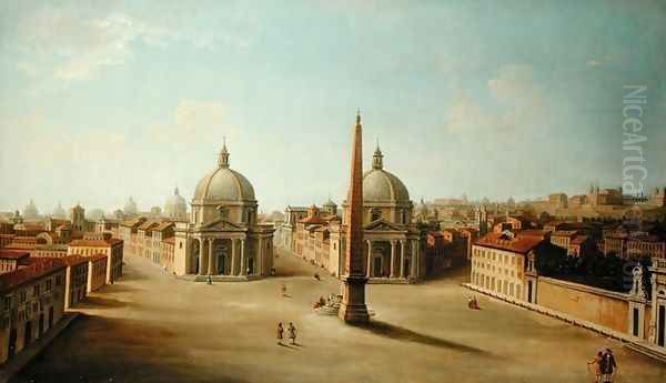 A View of the Piazza del Popolo - view 1