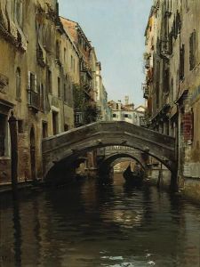 A Gondola On A Venetian Canal
