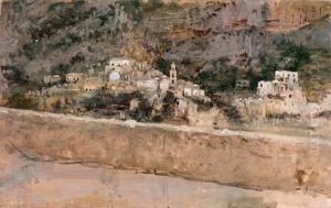 Paese Di Montagna by Vincenzo Caprile