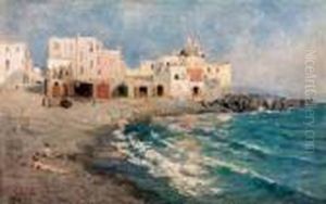 Marina A Positano by Vincenzo Caprile