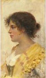 Ritratto Di Fanciulla by Vincenzo Caprile