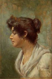 Volto Di Popolana by Vincenzo Caprile