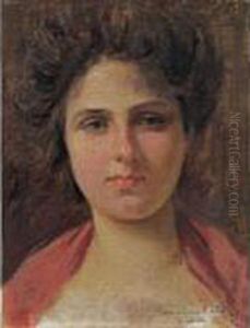 Ritratto Di Fanciulla by Vincenzo Caprile