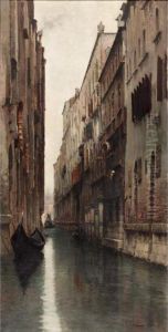 Along The Canal, Venice by Vincenzo Caprile