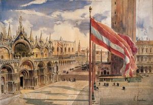 Venezia, Piazza San Marco by Vincenzo Caprile