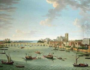 The Thames from the Terrace of Somerset House looking towards Westminster