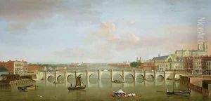Westminster Bridge by Antonio Joli