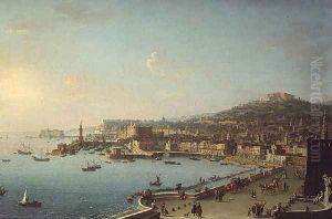 View of Naples with the Castel Nuovo by Antonio Joli