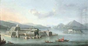 Lake Maggiore with the Isola Bella, and the Isola dei Pescatori beyond
