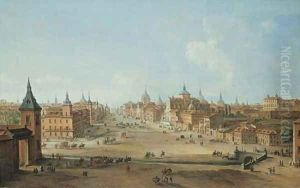 The Calle de Alcale, Madrid by Antonio Joli