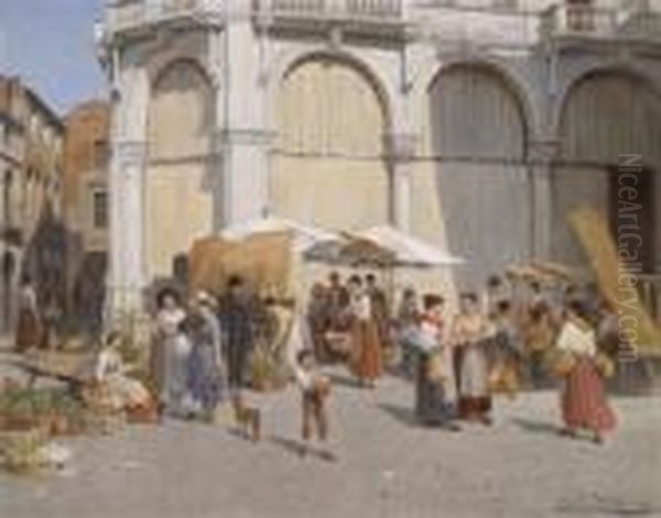 Flower Market In Padua - view 1