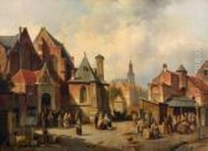 Vue D'une Ville Des Flandres
