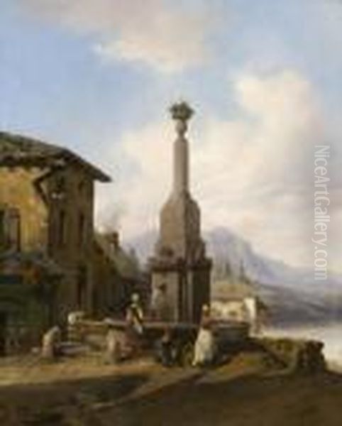 Vue De Montmelian Avec La Colonne Pillet-will - view 1
