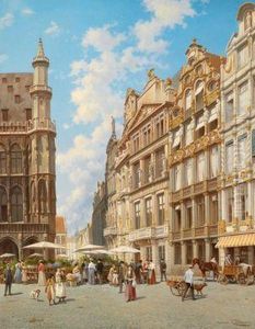 Motiv Vom Grandeplace In Brussel