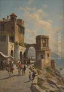 Un Coin A Amalfi by Jacques Carabain