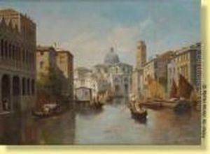 Gondoles A Venise by Jacques Carabain