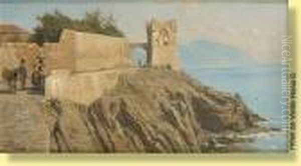 Conversation Au Bord De La Falaise - view 1