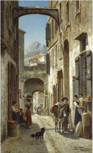La Via Dritta A Bordighera by Jacques Carabain