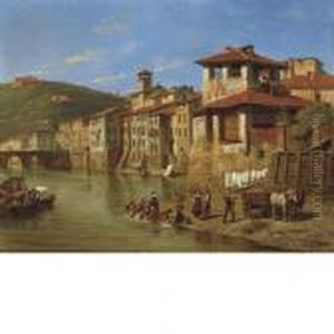 Veduta Delladige Allaltezza Di Ponte Pietra A Verona