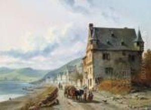 Paesaggio Renano Con Figureaccessorie by Jacques Carabain