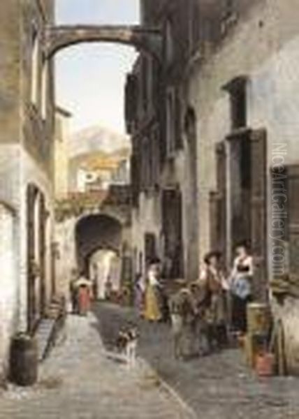 La Rue Droite A Bordighera (1910) - view 1