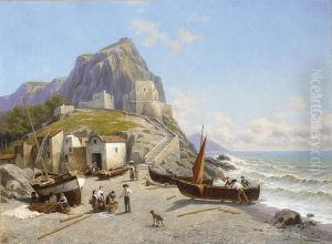 Coastal View Capri Italy by Jacques Carabain