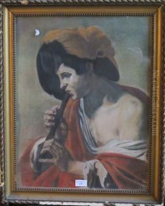 Berger Joueur De Flute by Caravaggio