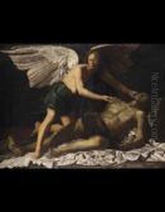 Cristo Morto Sostenuto Da Un Angelo by Caravaggio