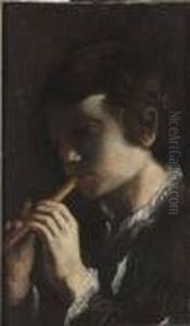 Flojtspelare by Caravaggio