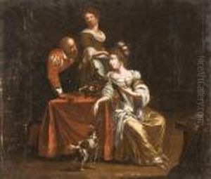 Scena Conviviale In Un Interno by Caravaggio
