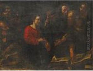 Jesus In The Temple by Caravaggio