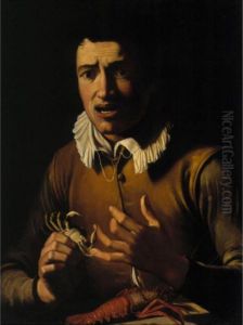 A Boy Bitten By A Crab (an Allegory Of The Sense Of Touch) by Caravaggio