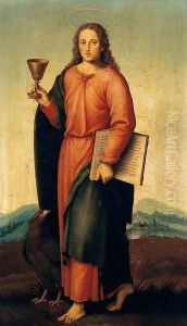 St John the Evangelist 1445-50 by Juan De (Vicente) Juanes (Masip)