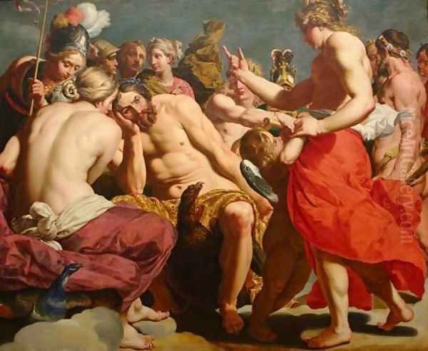 Jupiter Rebuked by Venus by Abraham Janssens