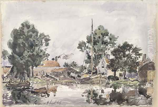 A Canal in The Hague, 1868 - view 1