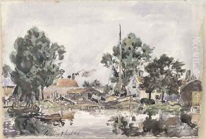 A Canal in The Hague, 1868 by Johan Barthold Jongkind
