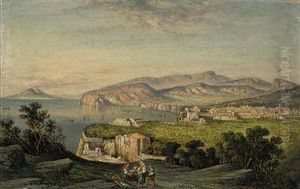Gathering Wood Above Sorrento by Consalvo Carelli