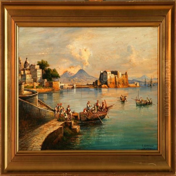 View Of Chiatamone In The Bay Of Naples - view 1