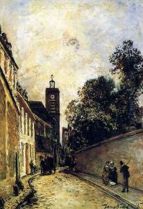 Rue De L Abbe De L Epee And The Church Of Saint James by Johan Barthold Jongkind