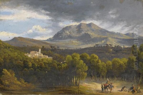Veduta Del Santuario Di Montevergine Dalla Strada Peravellino - view 1