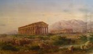Temple Of Hera , Paestum , Near Naples , Italy