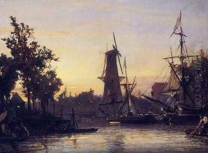 Binneshaven Rotterdam by Johan Barthold Jongkind