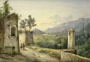 Italienische Landschaft Mit Bl