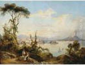 Veduta Di Napoli Dalle Alture by Consalvo Carelli
