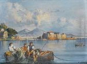 Castel Del Ovo, Naples by Consalvo Carelli